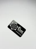 Business Cards — Matte Black Geometric Cutout